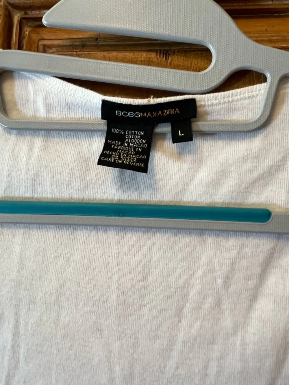 BCBGMaxAzria White Tank with Multicolor Floral Appliqués - Picture 3 of 3